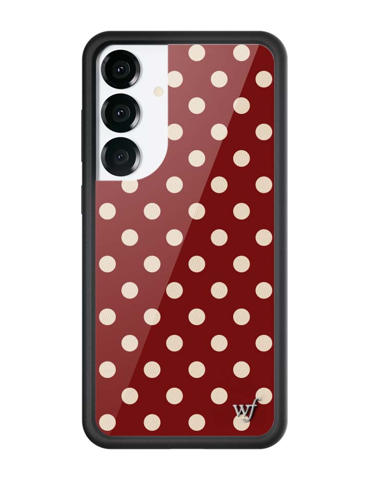 Polka Dot | Burgundy and Cream Samsung Galaxy Case
