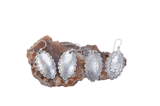 Big Bend Hand Hammered Silver Earrings - Roosevelt Dime | Harmonie