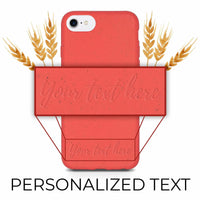 Biodegradable Personalized Phone Case - Red - Trustymall