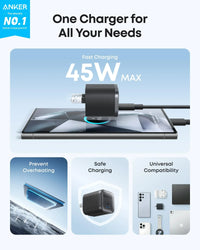 Anker Nano Charger (45W) with USB-C to USB-C Cable - Trustymall