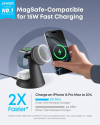 Anker MagGo Wireless Charging Station (3-in-1, Dock Stand) - Trustymall