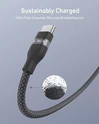 Anker USB-A to USB-C Cable (3 ft/6 ft, Upcycled-Braided) - Trustymall