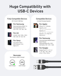 Anker USB-A to USB-C Cable (3 ft/6 ft, Upcycled-Braided) - Trustymall