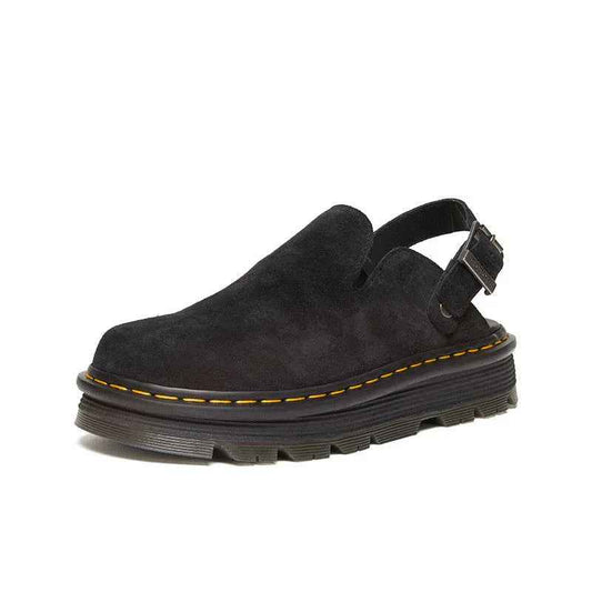 Suede Platform Mules - Womens Slip-On Clogs Comfortable Sandals