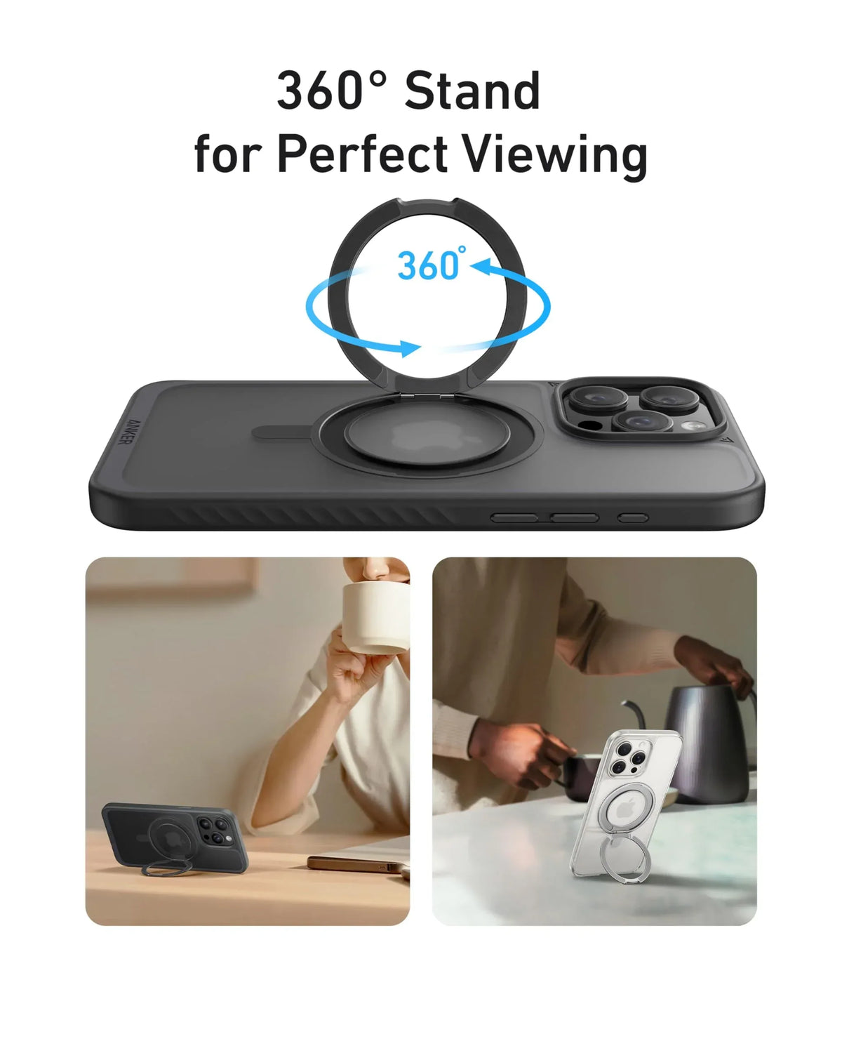 Anker MagGo Magnetic Case with Stand (360° Ring Stand) - Trustymall