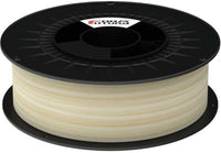 Transparent clear spool of FormFutura PLA 3D printer filament, 1.75 mm diameter