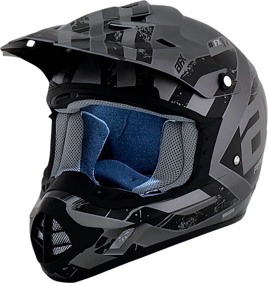 AFX FX-17 Helmet - Attack - Frost Gray/Matte Black - XS 0110-7136