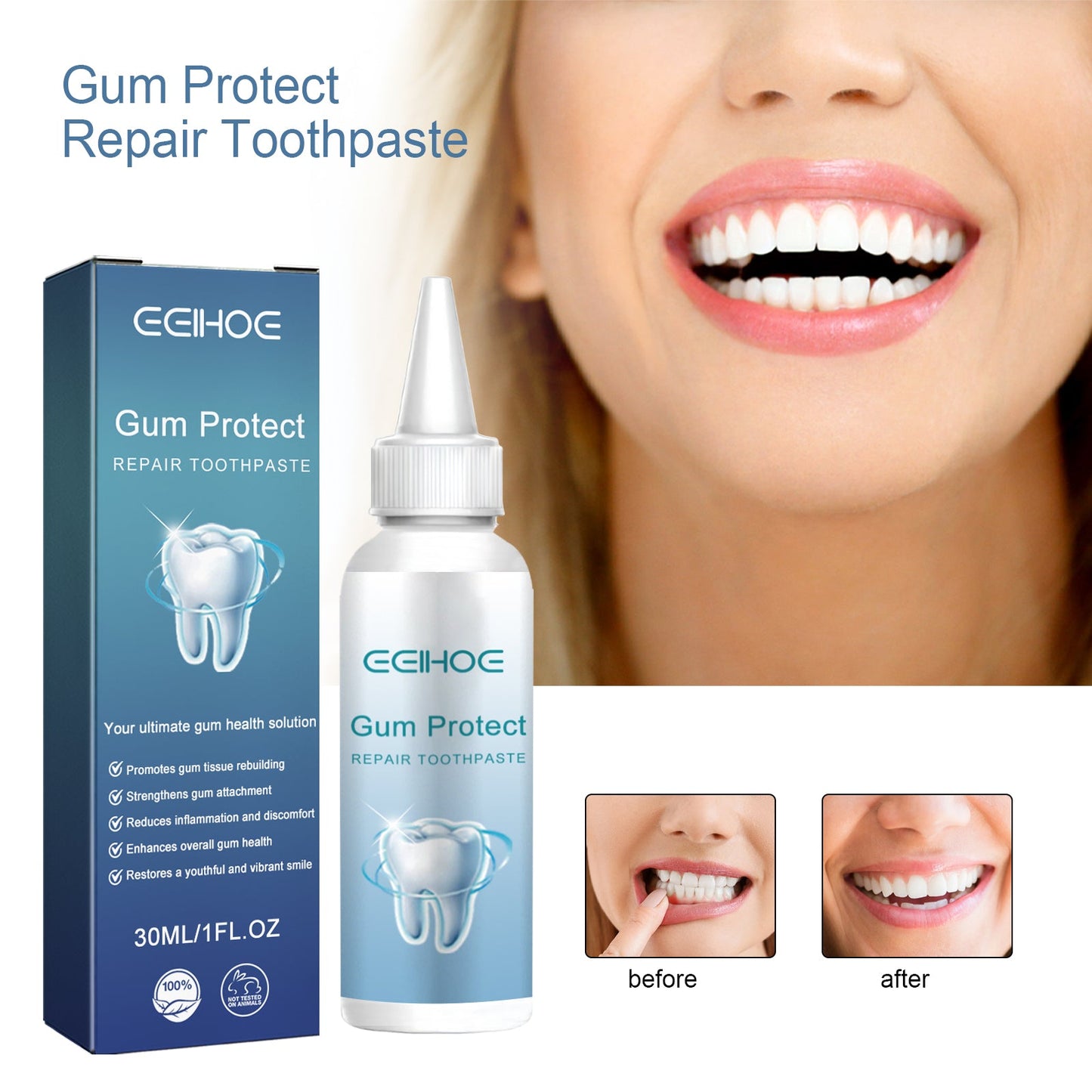 Dental Care Toothpaste Cleans The Mouth, Removes Tartar Stains, Yellow Teeth, Brightening Teeth, Care For Teeth