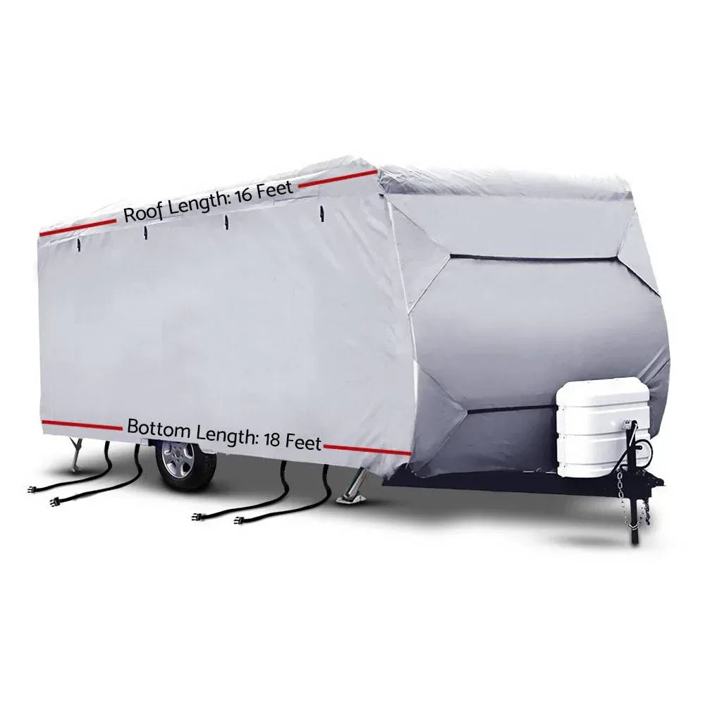 Weisshorn 16-18ft Caravan Cover Campervan 4 Layer UV Water Resistant - Trustymall