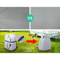 Weisshorn 16-18ft Caravan Cover Campervan 4 Layer UV Water Resistant - Trustymall