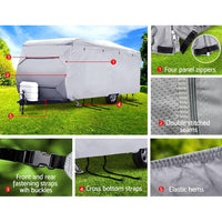 Weisshorn 16-18ft Caravan Cover Campervan 4 Layer UV Water Resistant - Trustymall