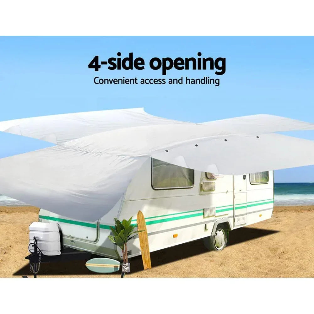 Weisshorn 16-18ft Caravan Cover Campervan 4 Layer UV Water Resistant - Trustymall