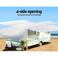 Weisshorn 16-18ft Caravan Cover Campervan 4 Layer UV Water Resistant - Trustymall