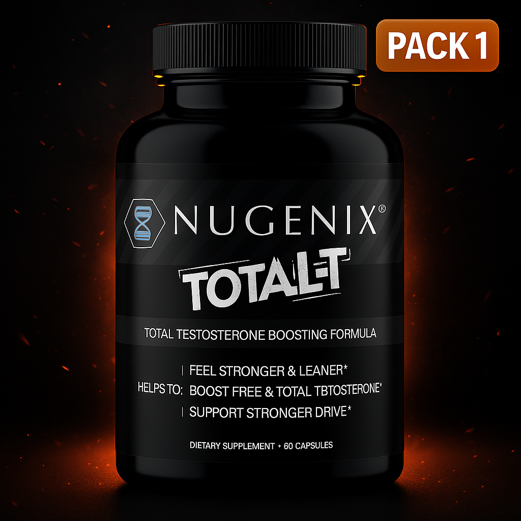 Nugenix Total-T – Free and Total Testosterone Booster Supplement for Men, 90 Capsules