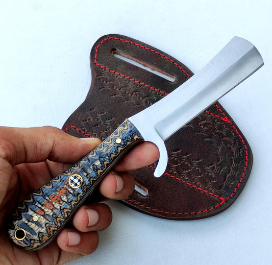 Cowboy Bull Cutter Knife – Custom Handmade J2 Steel Blade