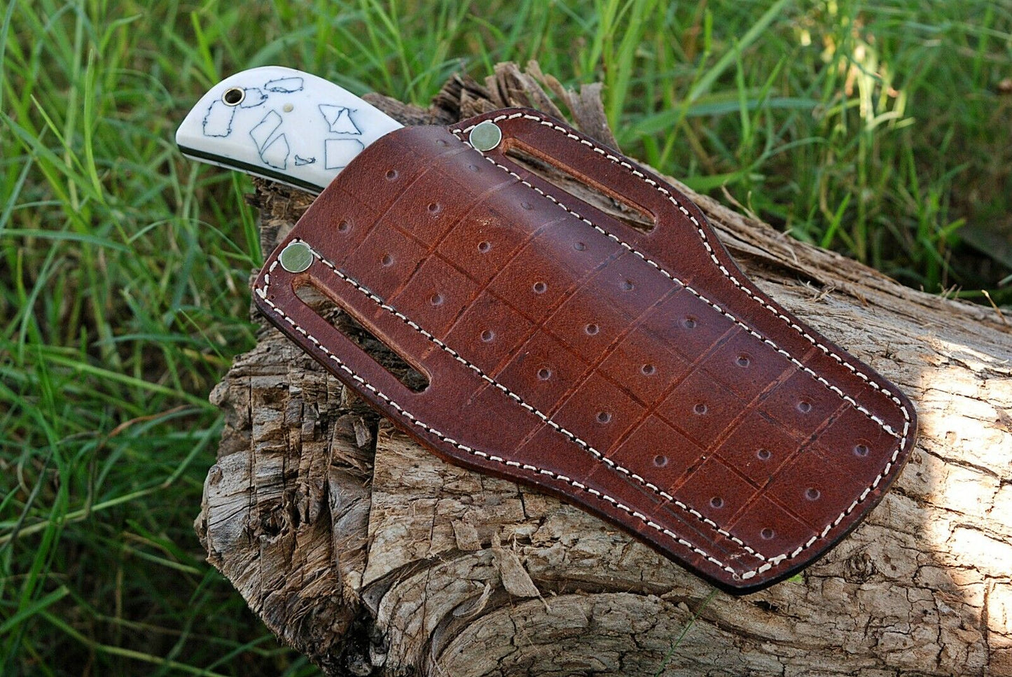 Custom Handmade Cowboy Bull Cutter Knives – 4" J2 Steel Blade