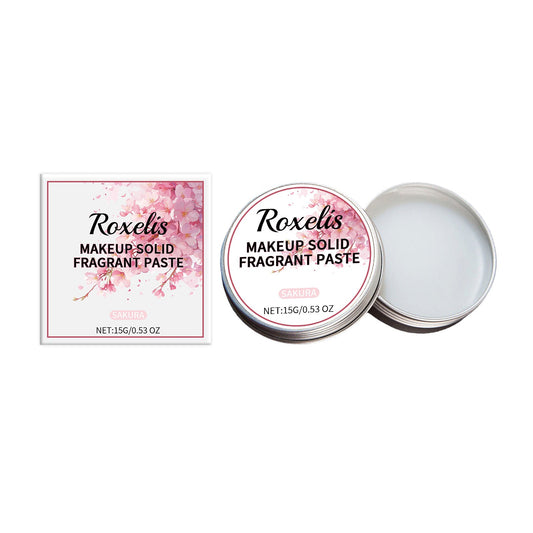 Solid Cherry Blossom Balm Mild Elegant Lasting Light Fragrance Exudes Charm Refreshing Non-Sticky Date Pocket Balm