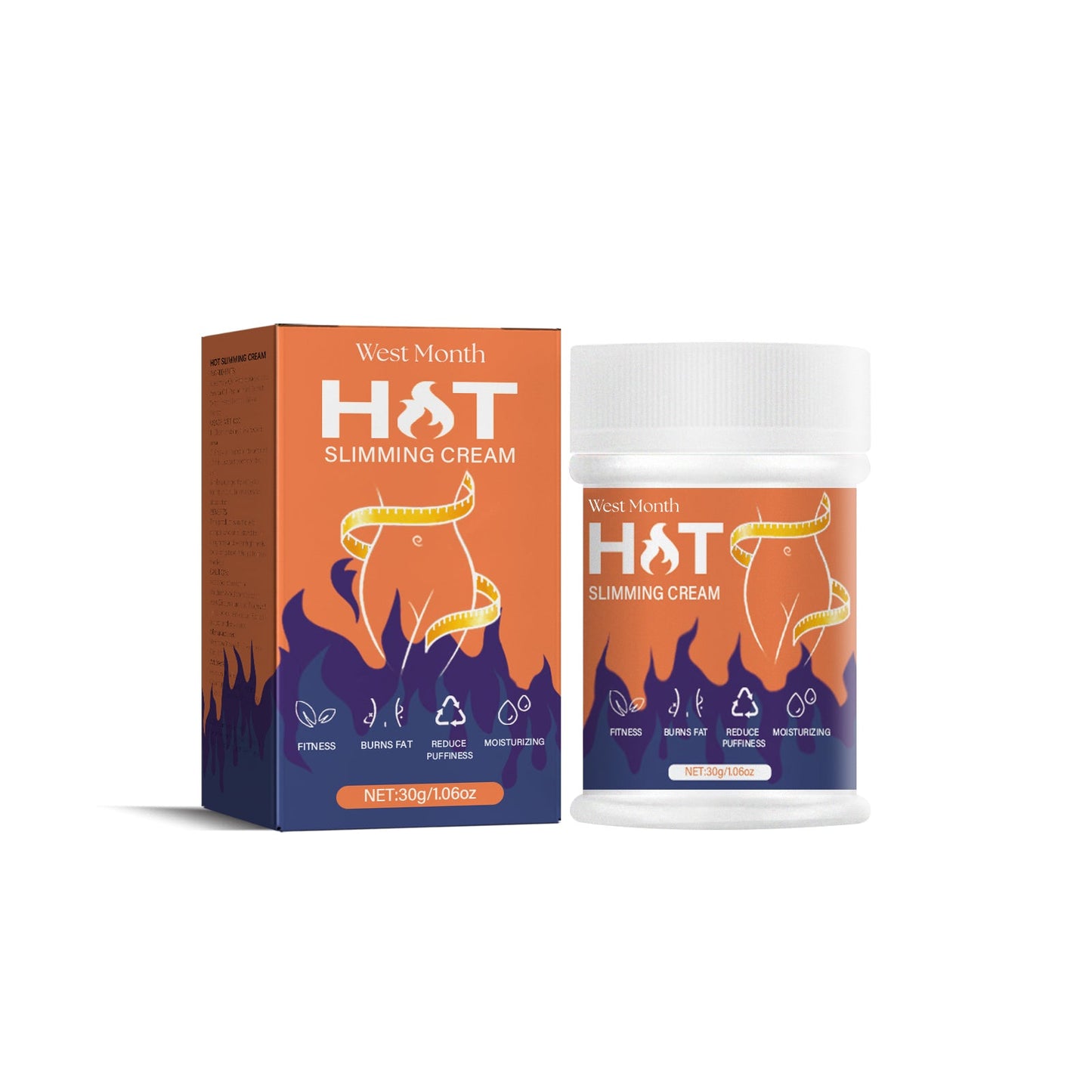 Hot Slimming Cream, Massage Firming Skin Tummy Arms Thighs Fat Body Sculpting Cream