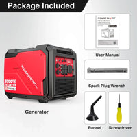 Back side showing multiple power outlets and USB ports on the generator