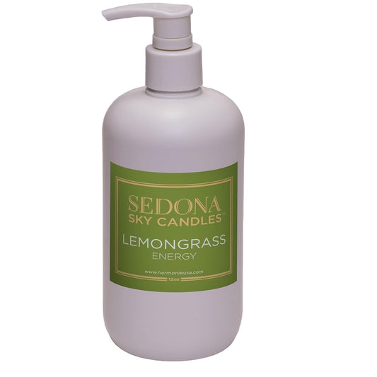 Lemongrass Energy Lotion 12oz - Citrus Moisturizer | Harmonie