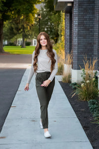 DT Magic Mid-weight Joggers in Moss Green - Trustymall