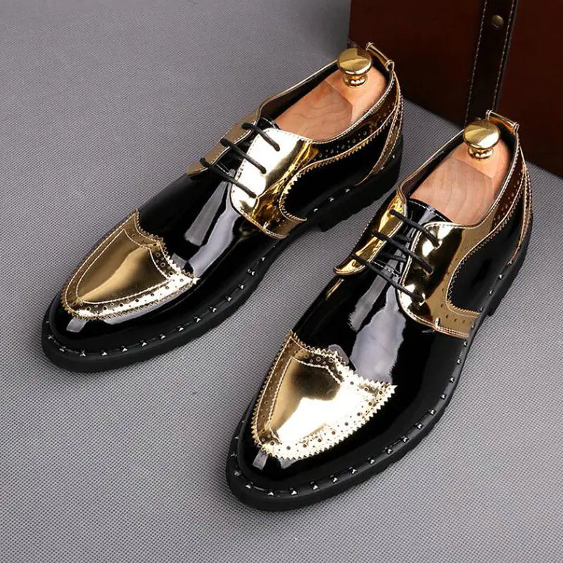 Summer Casual Pointed Leather Shoes for Men