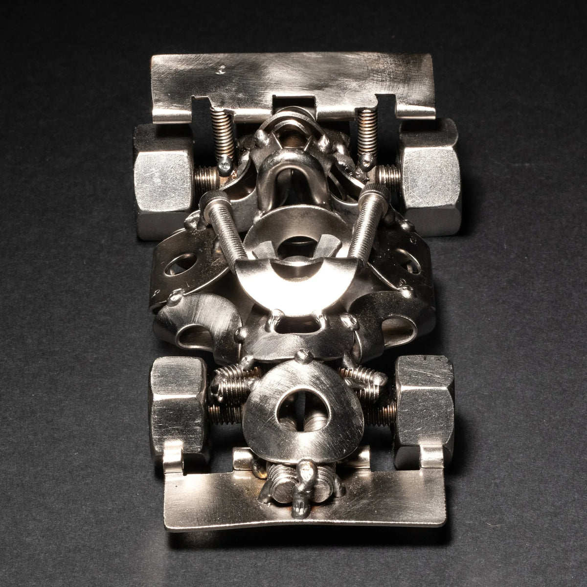 Scrap Metal Formula 1 Car, Steel Indy Car Figurine, Nuts and Bolts - Trustymall