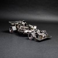 Scrap Metal Formula 1 Car, Steel Indy Car Figurine, Nuts and Bolts - Trustymall
