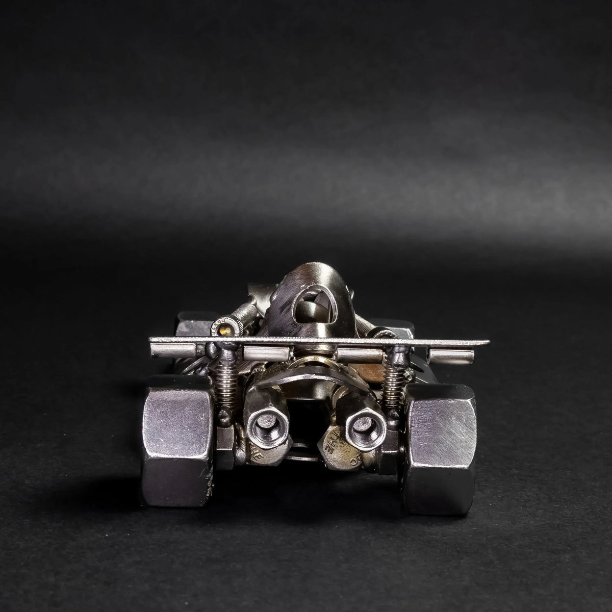 Scrap Metal Formula 1 Car, Steel Indy Car Figurine, Nuts and Bolts - Trustymall