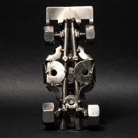 Scrap Metal Formula 1 Car, Steel Indy Car Figurine, Nuts and Bolts - Trustymall