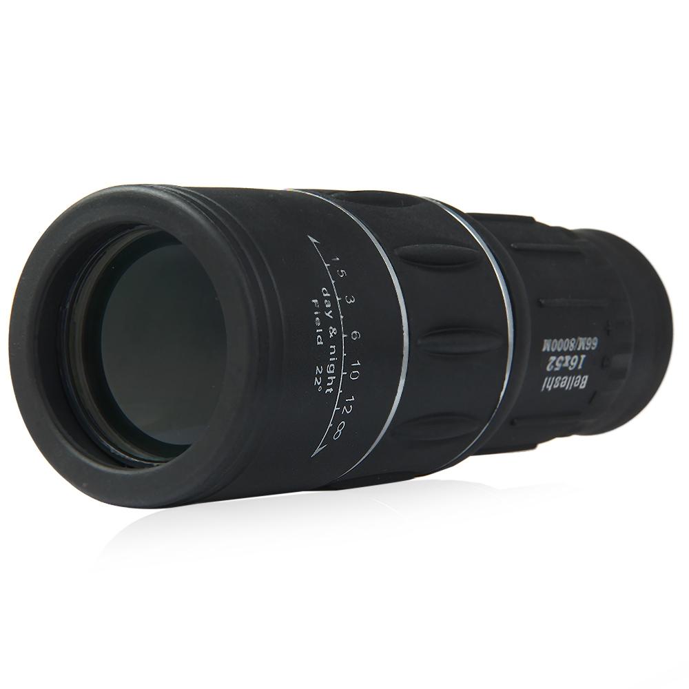 Beileshi 16 x 52 Dual Focus Monocular Spotting Telescope Zoom Optic Lens Binoculars Coating Lenses Hunting Optic Scope