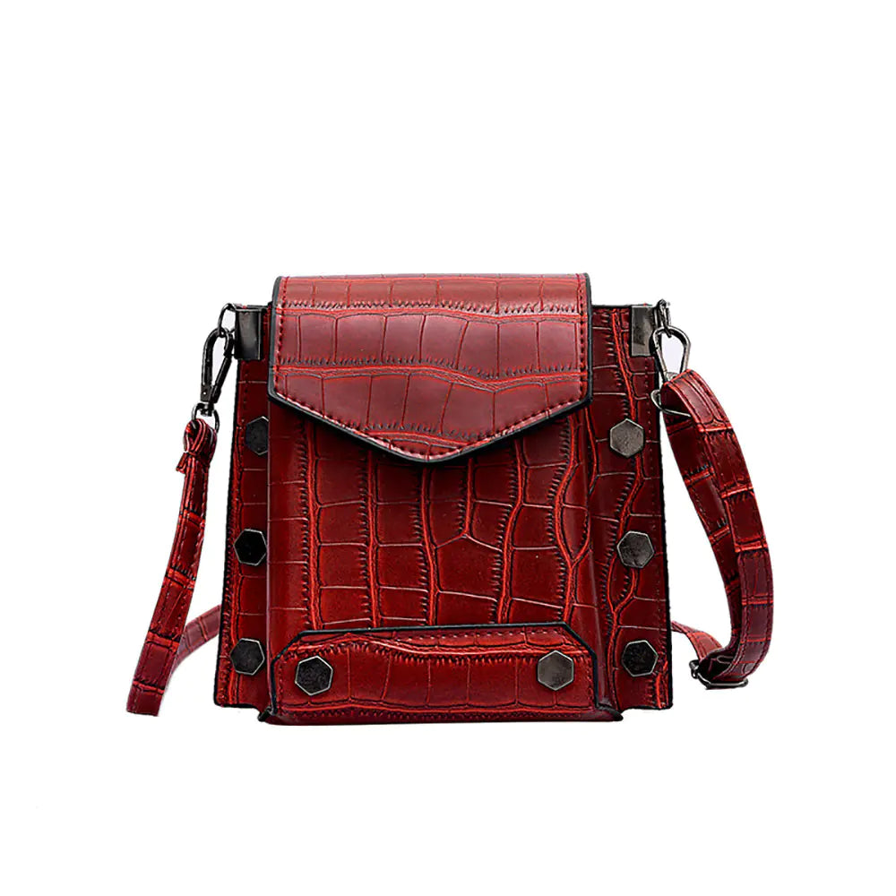 Crocodile Pattern Crossbody Bag for Women