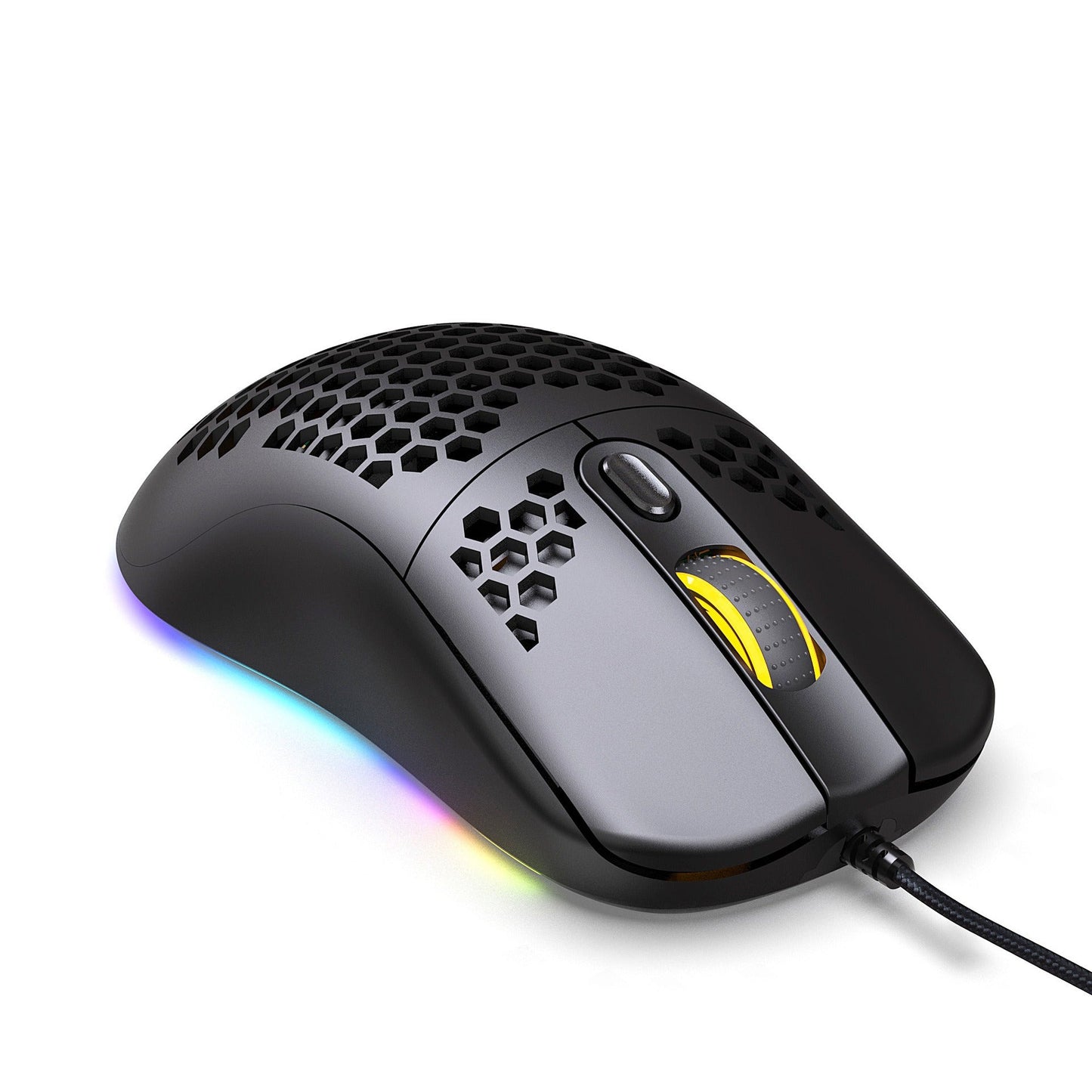 Hollow hole mouse RGB gaming luminous computer office mouse