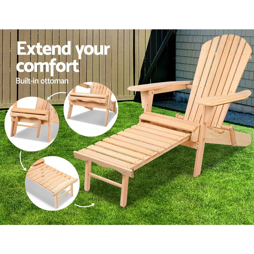 Adirondack chair folded and portable, highlighting smooth curved edges and construction
