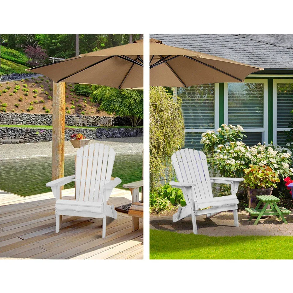 Gardeon Outdoor Furniture Adirondack Chairs Beach Chair Lounge Wooden