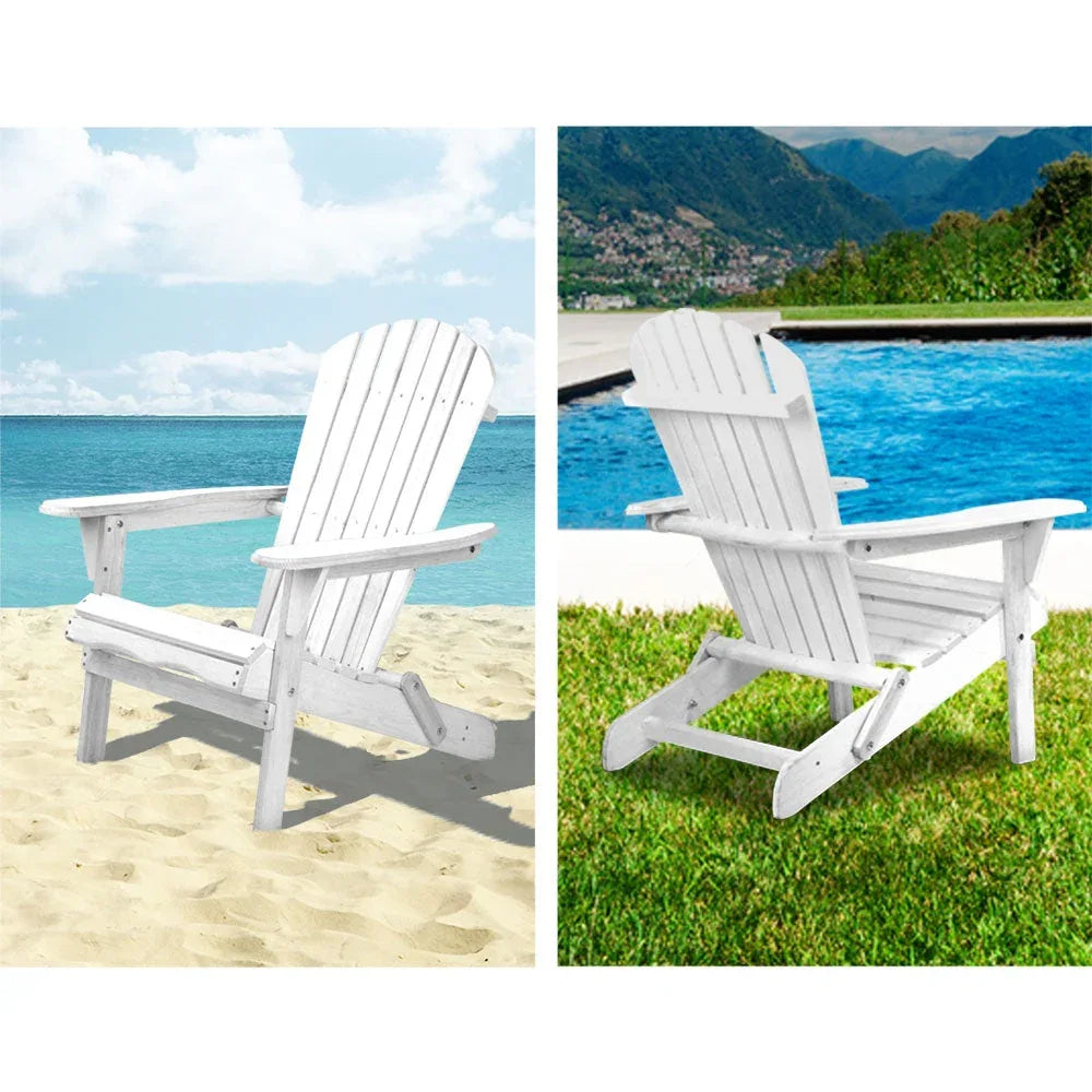 Gardeon Outdoor Furniture Adirondack Chairs Beach Chair Lounge Wooden