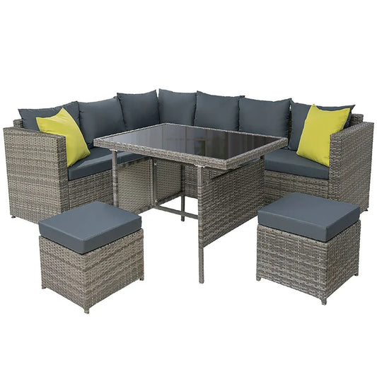 Gardeon Outdoor Furniture Patio Set Dining Sofa Table Chair Lounge