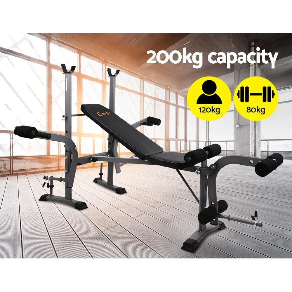 Everfit Multi Station Weight Bench Press Fitness Weights Equipment - Trustymall