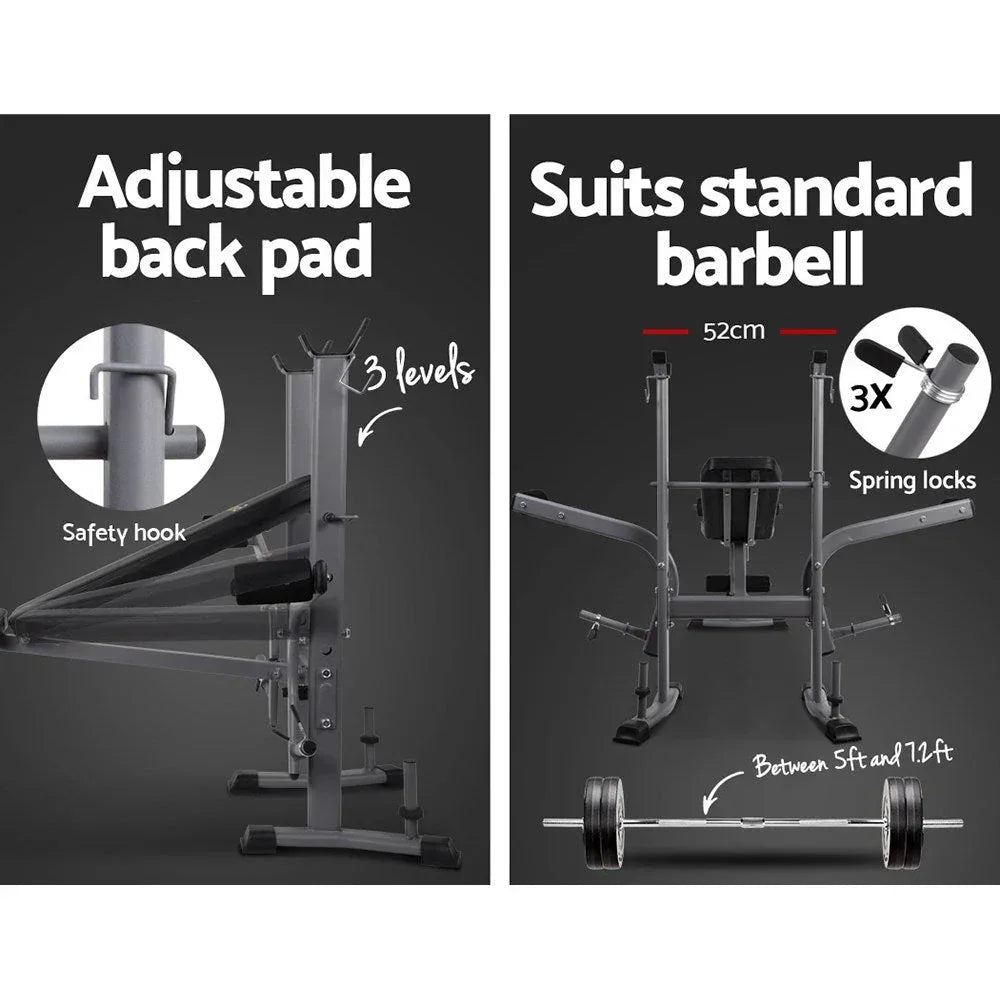 Everfit Multi Station Weight Bench Press Fitness Weights Equipment - Trustymall