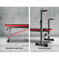 Weight bench with adjustable incline feature and secure locking mechanism