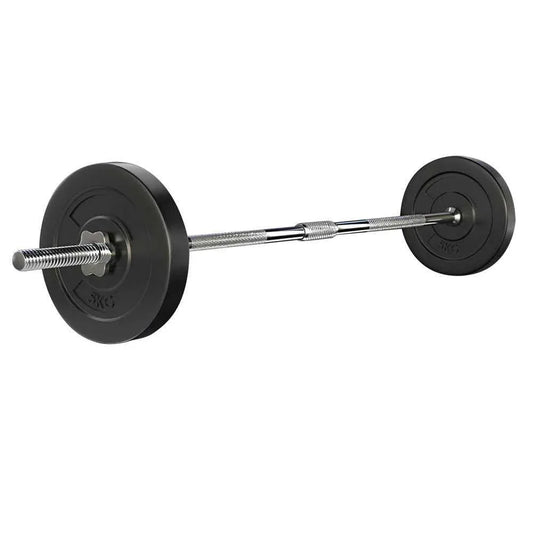 18KG Barbell Weight Set Plates Bar Bench Press Fitness Exercise Home