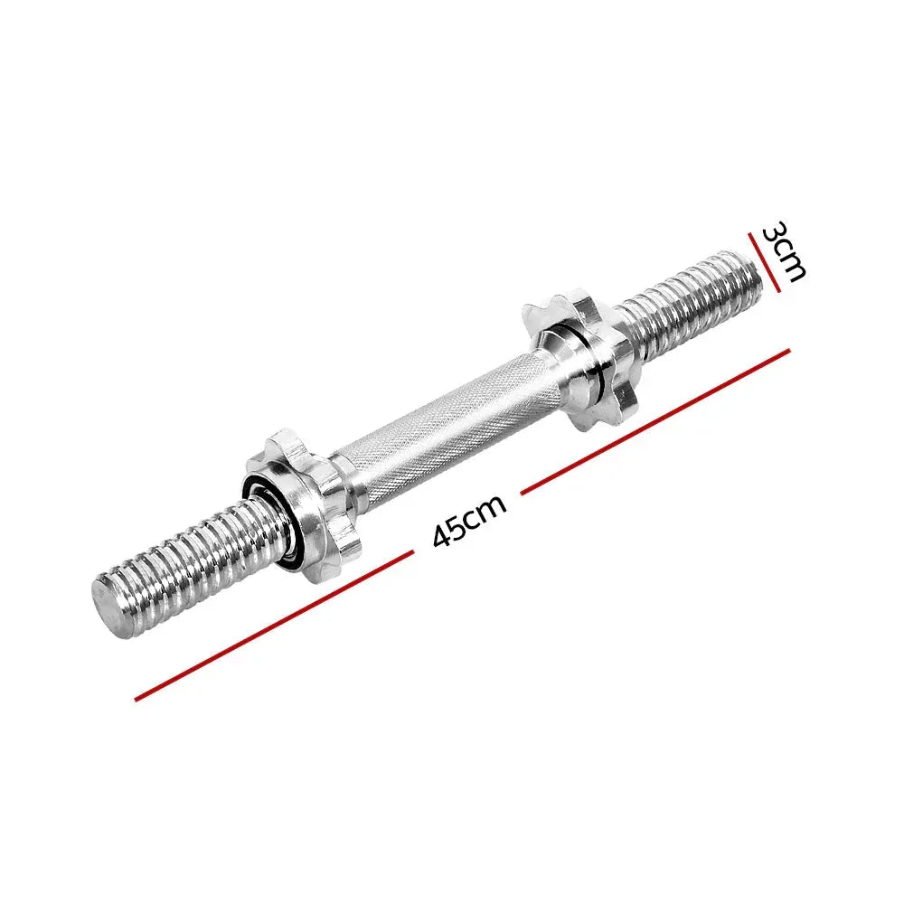 Everfit 45cm Dumbbell Bar Gym Home Exercise 150kg Capacity - Trustymall