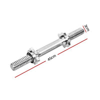 Everfit 45cm Dumbbell Bar Gym Home Exercise 150kg Capacity - Trustymall