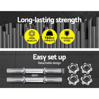 Everfit 45cm Dumbbell Bar Gym Home Exercise 150kg Capacity - Trustymall