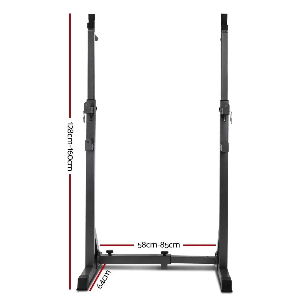 Everfit Weight Bench Adjustable Squat Rack Home Gym Equipment 300kg - Trustymall