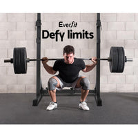 Everfit Weight Bench Adjustable Squat Rack Home Gym Equipment 300kg - Trustymall