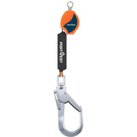 2-meter self-retracting lifeline with carabiner for fall protection during work at height