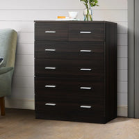 Top view highlighting smooth walnut surface and elegant design of storage cabinet.