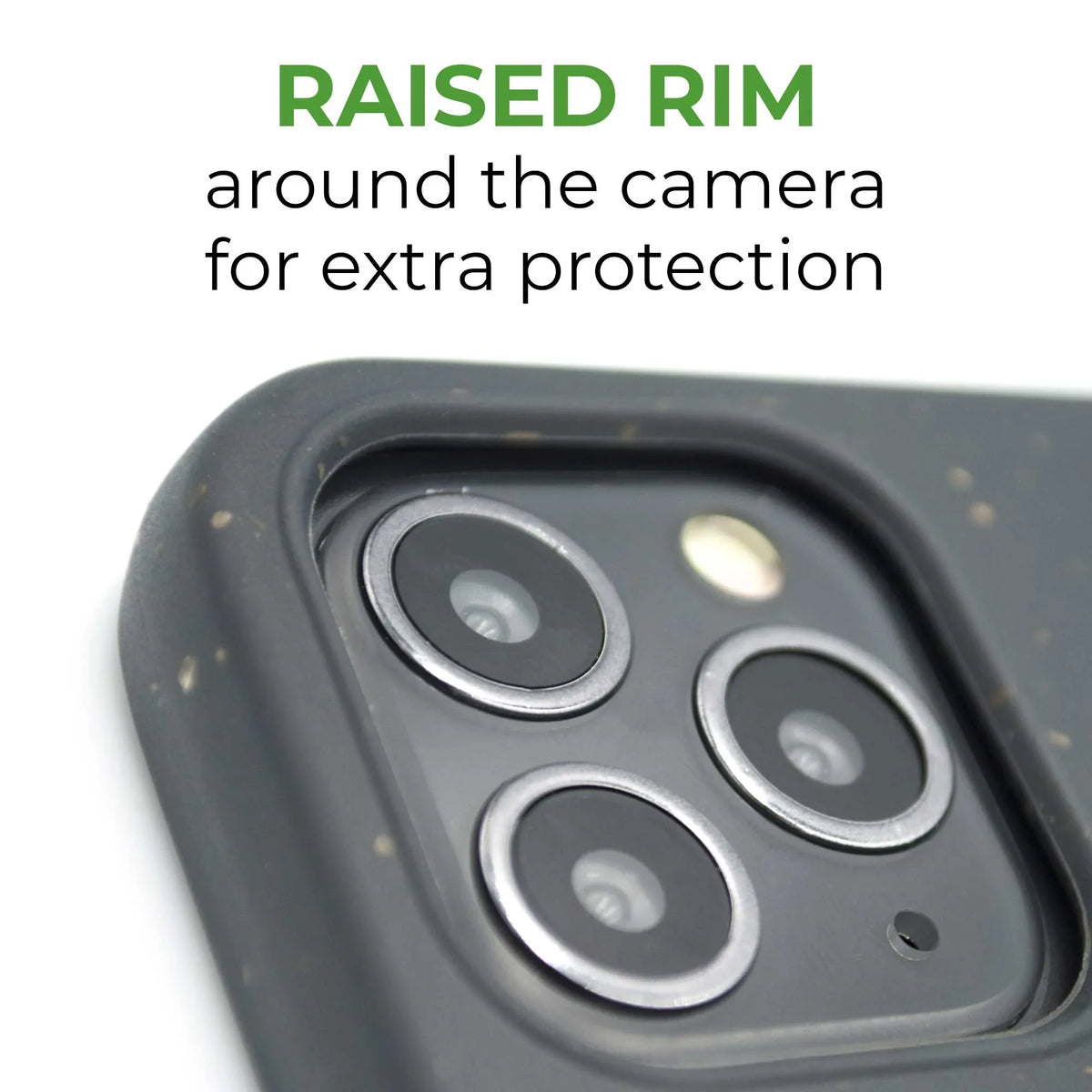 Fully compostable phone case offering durable protection against impacts.
