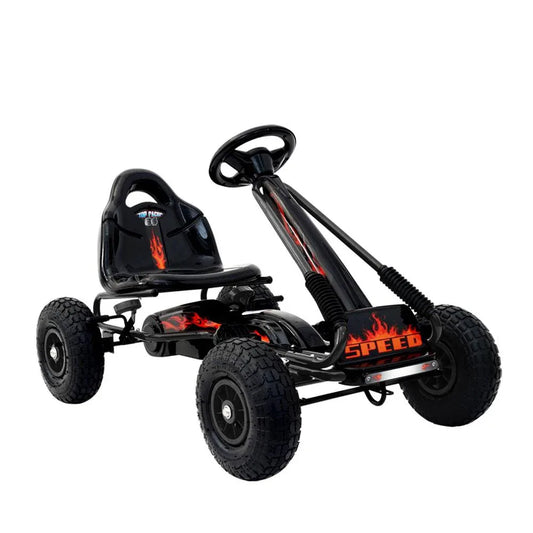 Rigo Kids Pedal Go Kart Car Ride On Toys Racing Bike Rubber Tyre